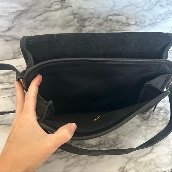 Coach Ridgefield 9812 Black Leather VTG Vintage 90s Y2K Coach crossbody J9D-9812 - Picture 9 of 15